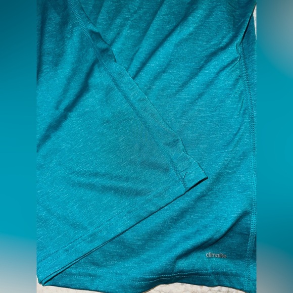 ADIDAS TEAL ULTIMATE TEE VNECK WORKOUT TOP - BUNDLE TO SAVE - Picture 5 of 5